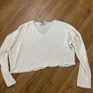 Princess Polly Cream Off-Shoulder Lightweight Knit Sweater
